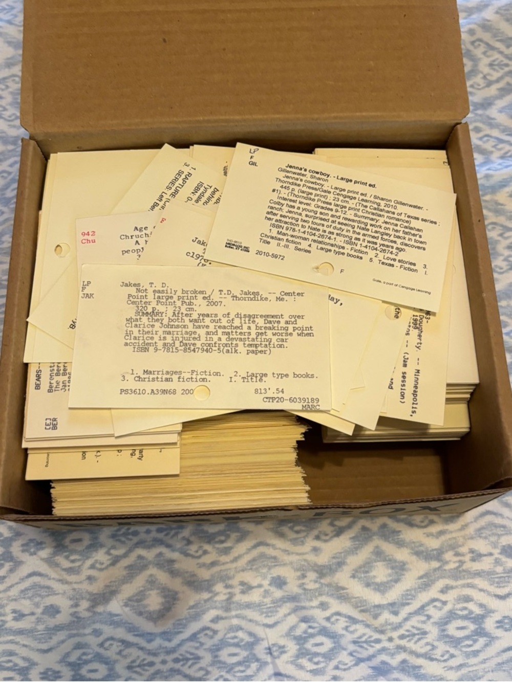 100 Vintage Library Catalog Cards Scrapbooking Junk Journaling